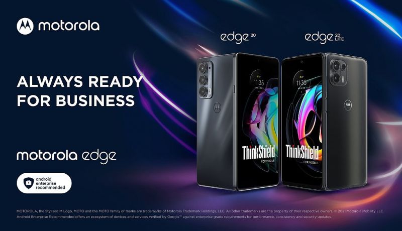 Motorola wzbogaca NOWĄ rodzinę motorola edge 20 o zabezpieczenia klasy korporacyjnej i ultraszybką obsługę sieci 5G dla firm