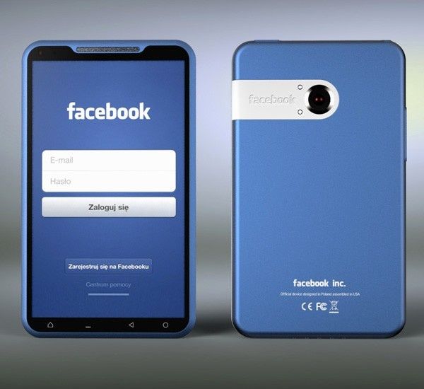 ...a tak będzie wyglądał pierwszy smartfon Facebooka