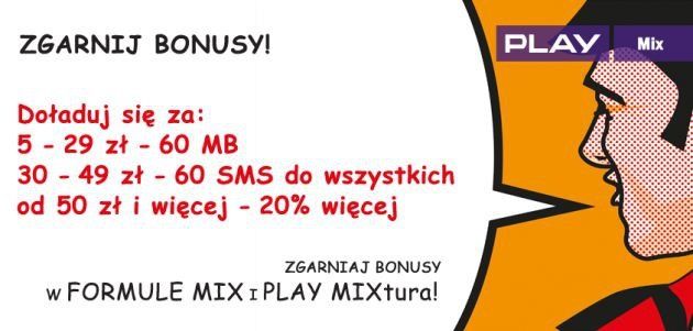 Promocja doładowań dla ofert MIX w Play