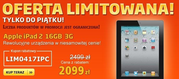 Oferta limitowana! Tylko do piątku wybrane produkty w nowych cenach