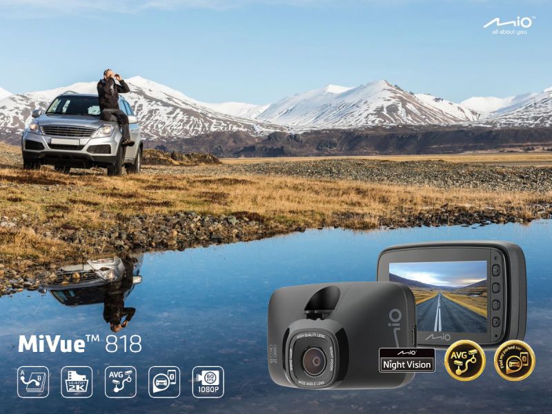 Mio MiVue 818 - pierwsza kamera, która zlokalizuje twoje auto i zewidencjonuje przejazd