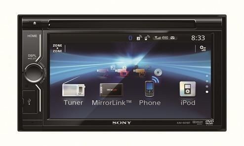 Samochodowy zestaw AV Sony z technologią MirrorLink 