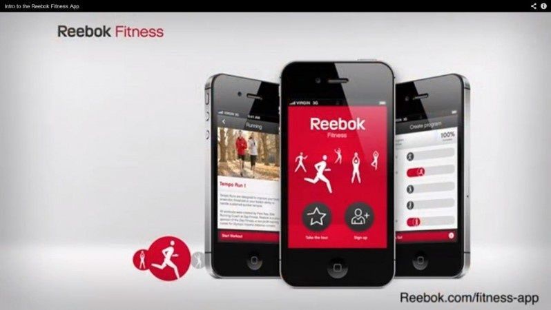 Reebok Fitness - aplikacja na iOS (wideo)