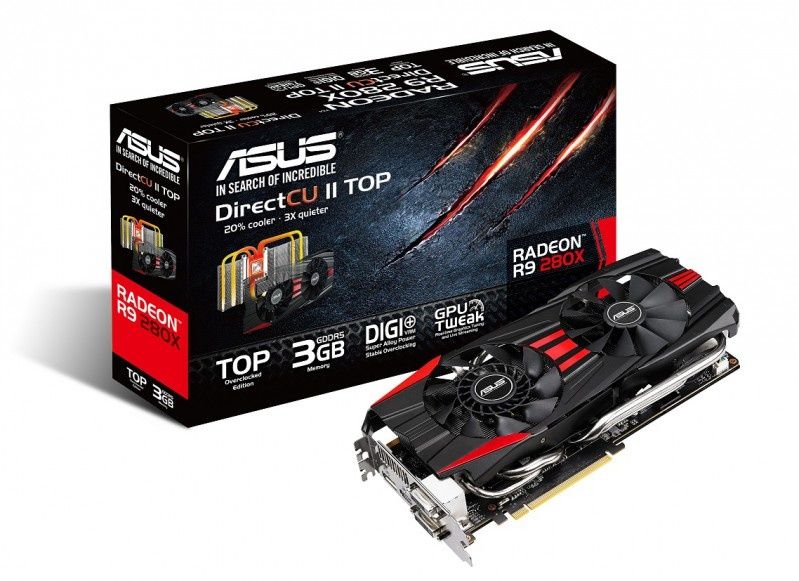 Karty graficzne ASUS z serii R9 200 i R7 200z chłodzeniem DirectCU II 