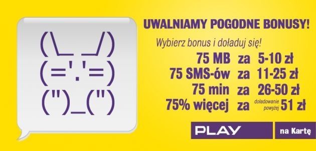 Kolejna promocja doładowań w Play