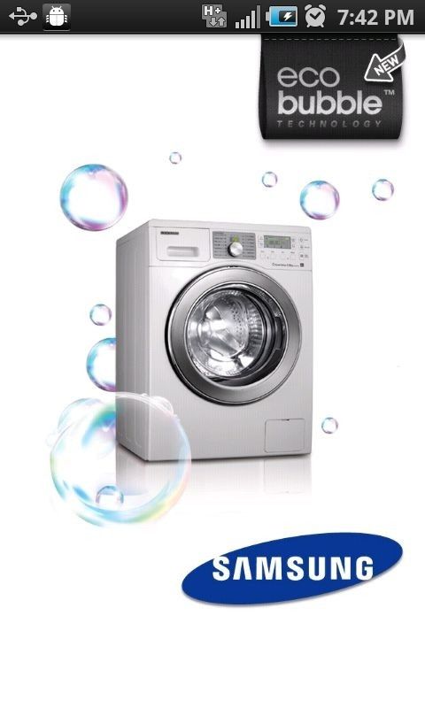 Pranie przy pomocy smartfona - aplikacja Samsung Eco Bubble Wash Guide 