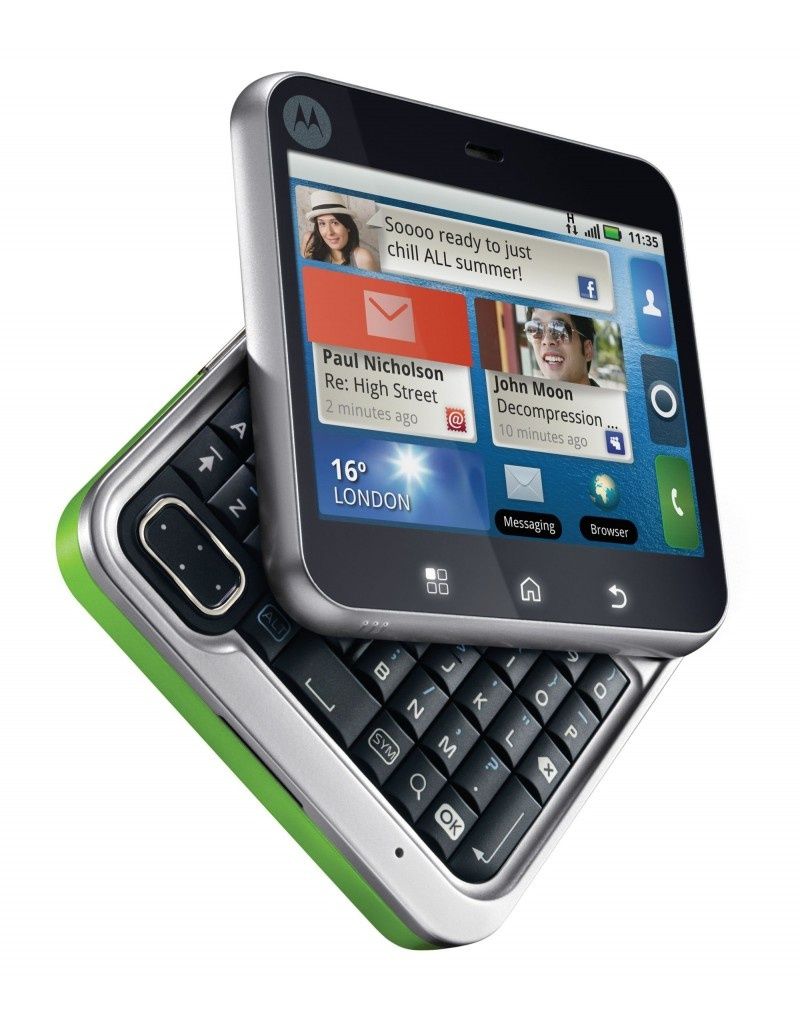 Motorola Flipout z Motoblur: stylowo kwadratowy & idealny do kieszeni