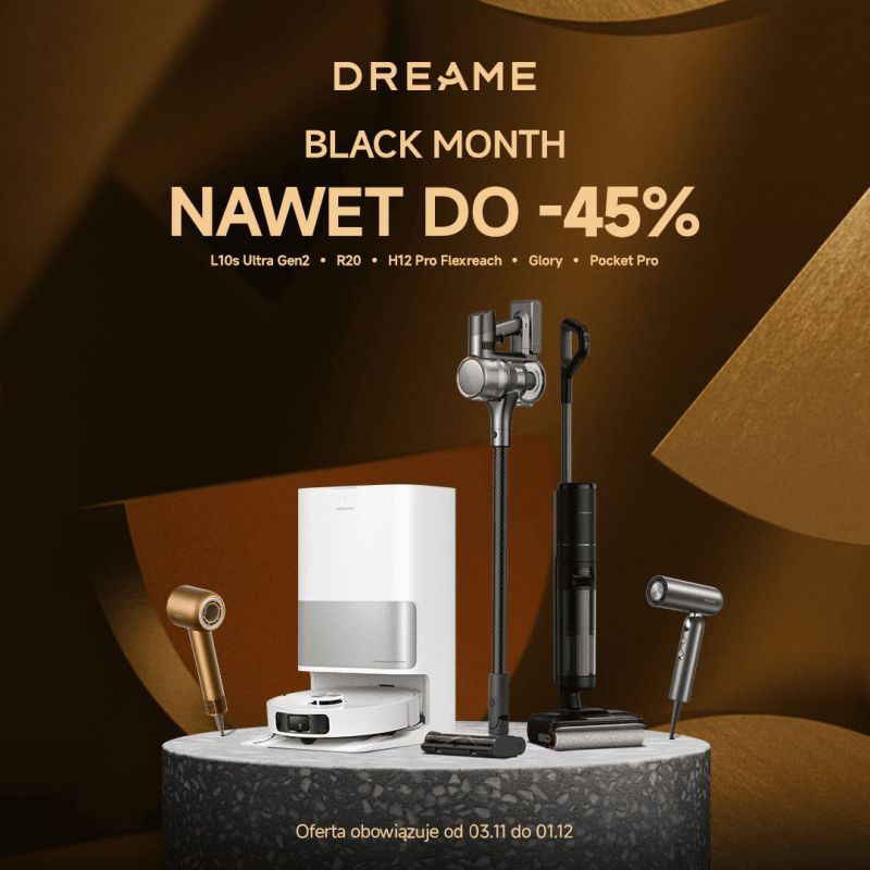 Wielka moc niskim kosztem – Zbuduj swój pierwszy smart home. Kolejny etap akcji Dreame Black Month