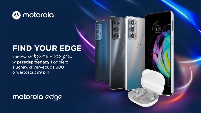 Rusza przedsprzedaż najnowszych smartfonów motorola edge 20 pro oraz edge 20 wraz z atrakcyjnym prezentem