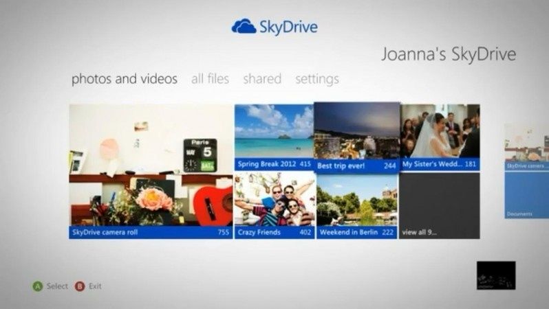 Usługa SkyDrive dostępna na konsoli Xbox (wideo)